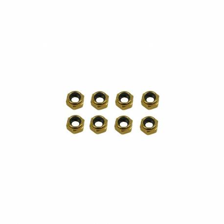 SET DADI AUTOBLOCCANTI RUOTA GOLD 8 PZ