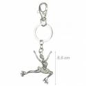 Portachiavi con Pattinatrice e Strass Bianchi
