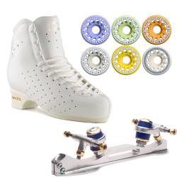 EDEA RITMO + ROLLERSKATES CRYSTAL + RUOTE KOMPLEX AZZURRA