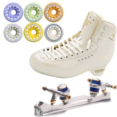 RISPORT AMBRA PRO + ROLLERSKATES CRYSTAL + RUOTE KOMPLEX AZZURRA