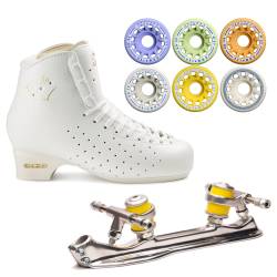 EDEA RONDO' + ROLLERSKATES SENIOR + RUOTE KOMPLEX AZZURRA