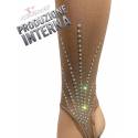 CALZE AMERICANE 50den CARNE CON GHETTE+STRASS