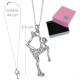CIONDOLO IN METALLO CON PATTINATRICE + COLLANA